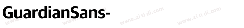GuardianSans字体转换