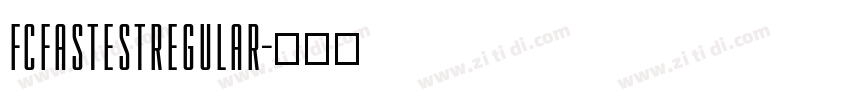 FCFastestRegular字体转换