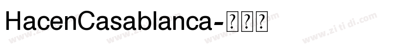 HacenCasablanca字体转换