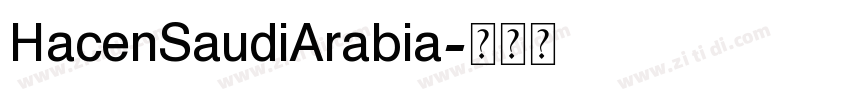 HacenSaudiArabia字体转换