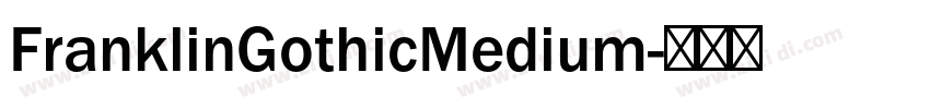 FranklinGothicMedium字体转换