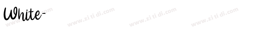 White字体转换