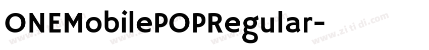ONEMobilePOPRegular字体转换