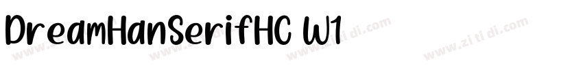 DreamHanSerifHC-W1字体转换
