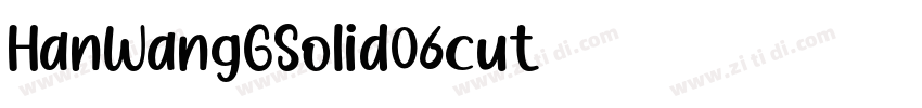 HanWangGSolid06cut字体转换