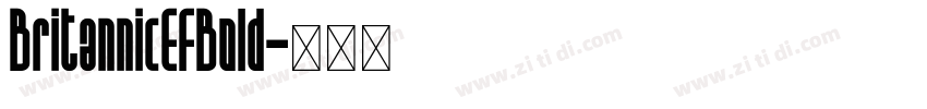 BritannicEFBold字体转换