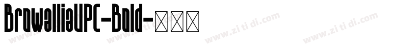 BrowalliaUPC-Bold字体转换