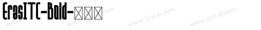 ErasITC-Bold字体转换