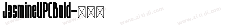 JasmineUPCBold字体转换