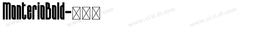 MonterioBold字体转换