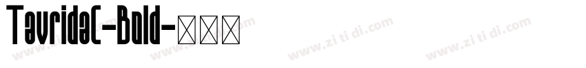 TavridaC-Bold字体转换