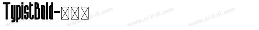 TypistBold字体转换