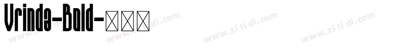 Vrinda-Bold字体转换