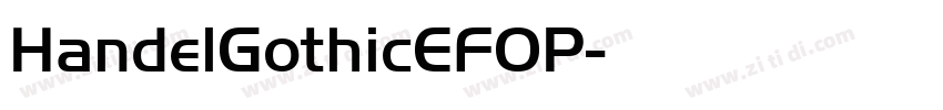 HandelGothicEFOP字体转换