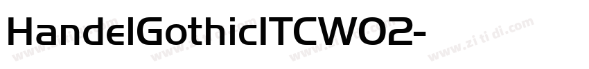 HandelGothicITCW02字体转换