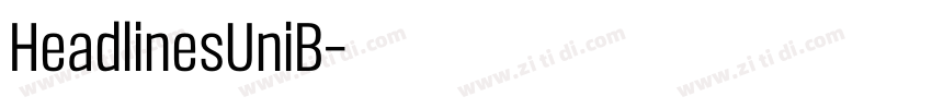 HeadlinesUniB字体转换