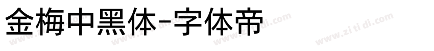 金梅中黑体字体转换