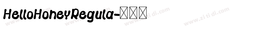 HelloHoneyRegula字体转换
