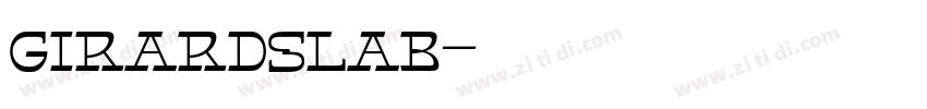 GirardSlab字体转换