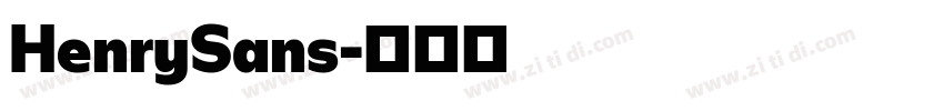 HenrySans字体转换