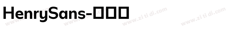 HenrySans字体转换