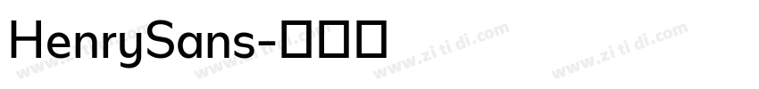 HenrySans字体转换