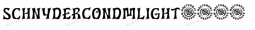 SchnyderCondMLight字体转换