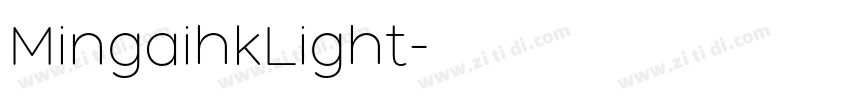 MingaihkLight字体转换