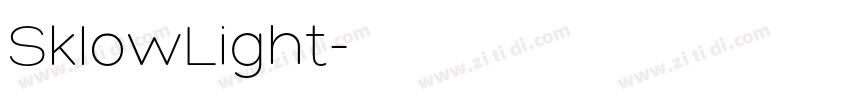SklowLight字体转换