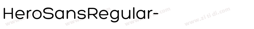 HeroSansRegular字体转换