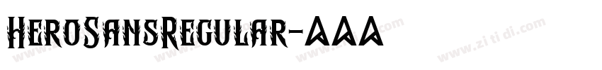 HeroSansRegular字体转换