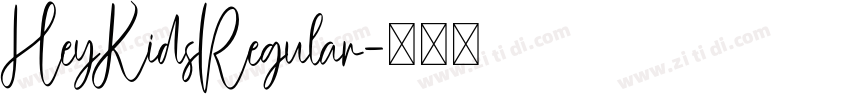 HeyKidsRegular字体转换