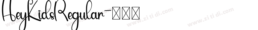 HeyKidsRegular字体转换