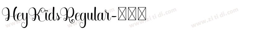 HeyKidsRegular字体转换