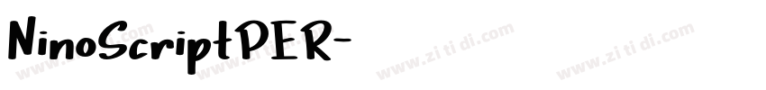 NinoScriptPER字体转换