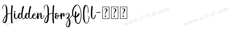 HiddenHorzOCl字体转换