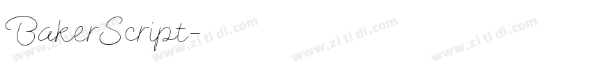 BakerScript字体转换