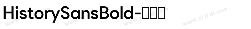 HistorySansBold字体转换