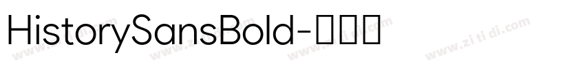 HistorySansBold字体转换
