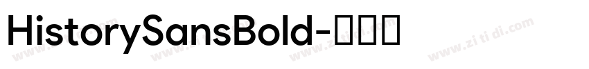 HistorySansBold字体转换