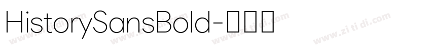 HistorySansBold字体转换