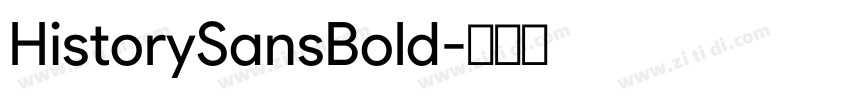 HistorySansBold字体转换