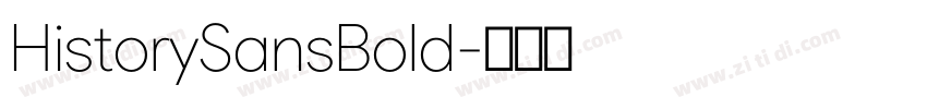 HistorySansBold字体转换