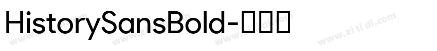 HistorySansBold字体转换