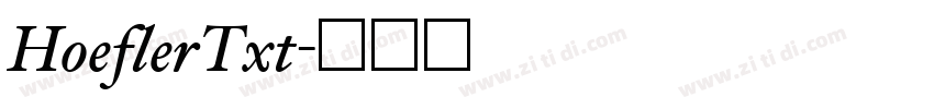 HoeflerTxt字体转换 HoeflerTxt字体转换