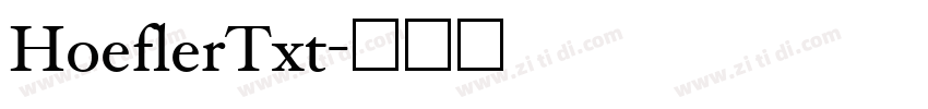 HoeflerTxt字体转换 HoeflerTxt字体转换