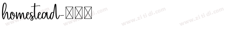 homestead字体转换