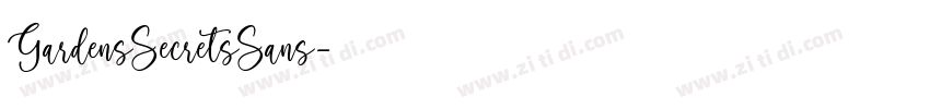 GardensSecretsSans字体转换
