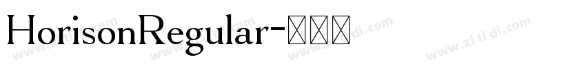 HorisonRegular字体转换