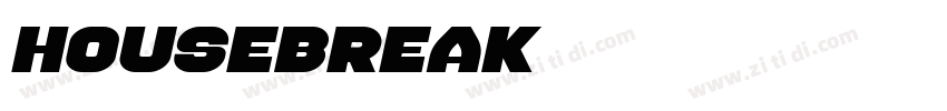Housebreak字体转换